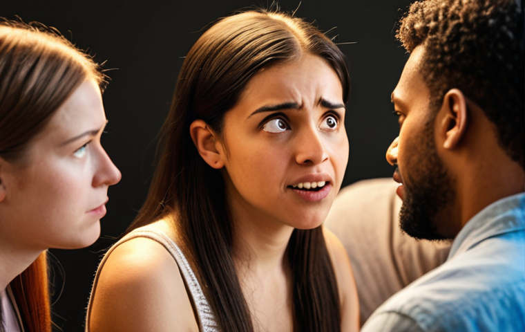 **Prompt:** A diverse group of people engaged in active listening. One person is speaking while others are making eye contact, nodding, and displaying open body language. The scene emphasizes empathy and understanding in a modern, inclusive setting. Soft, warm lighting. Focus on positive non-verbal communication.